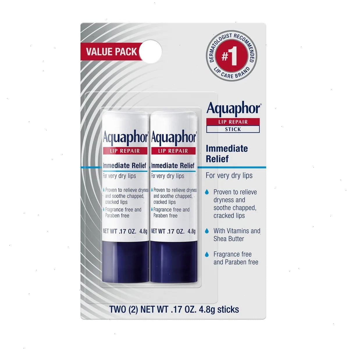 Aquaphor® Lip Repair Stick (Dual Pack)