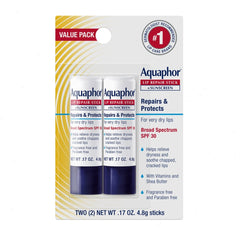 Aquaphor® Lip Repair Stick + Sunscreen (Dual Pack)